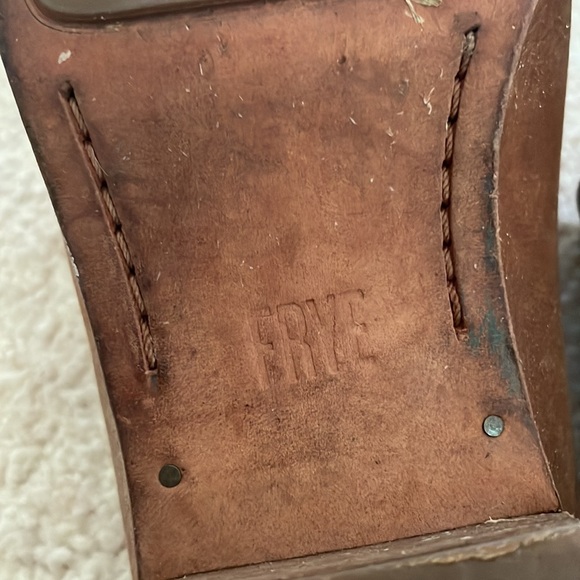 Frye • ray artisan metallic leather mules sz 7 - Picture 12 of 13